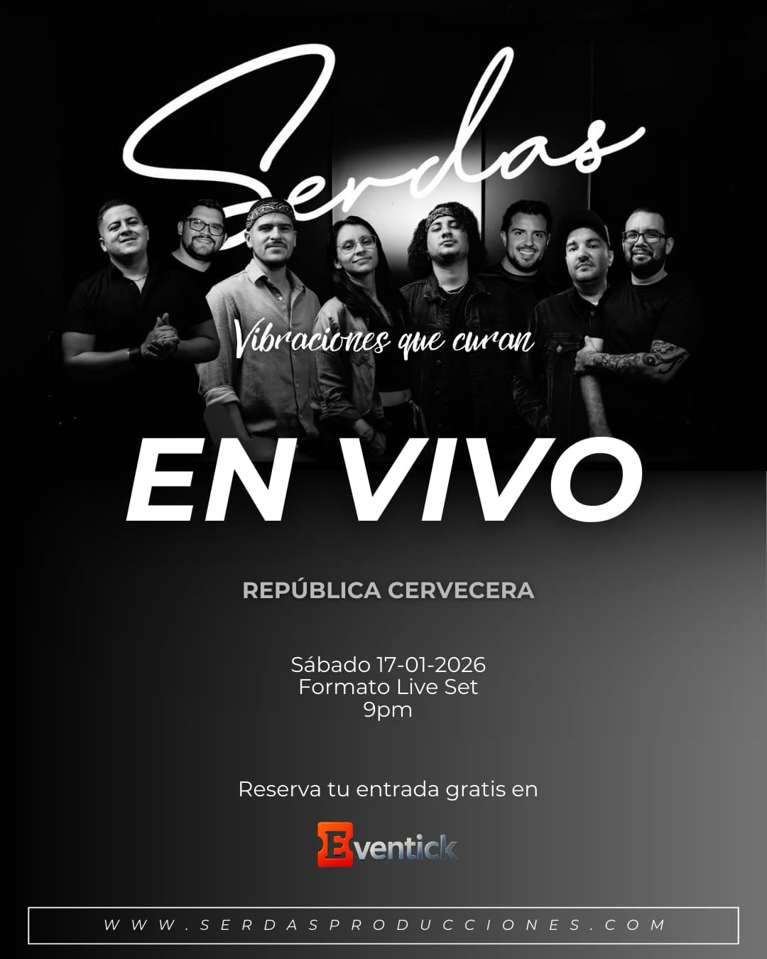Poster de Serdas en Vivo