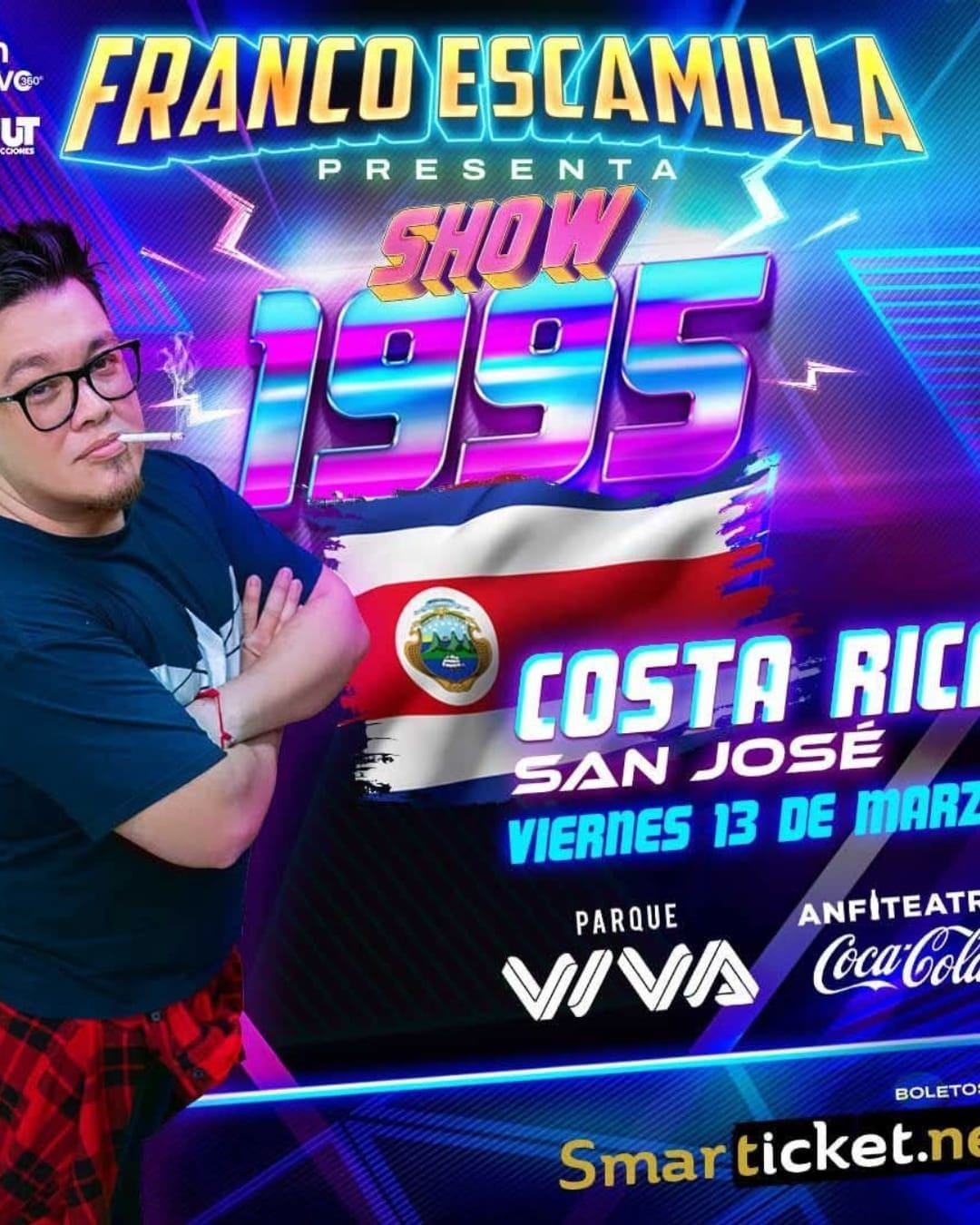 Poster de FRANCO ESCAMILLA en Costa Rica SHOW 1995 | Evento Oficial